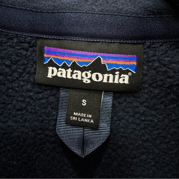 Patagonia Better Sweater Navy Blue Fleece 1/4 Zip Jacket Womens Size Small - Picture 4 of 7